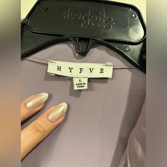 HYFVE Mauve button down shirt - Picture 2 of 5